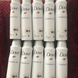 10 units Dove deodorant invisible spray